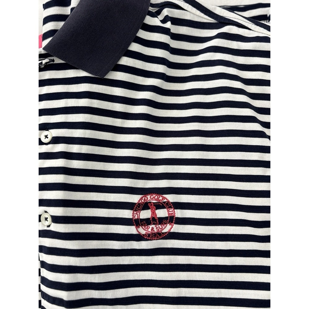 Fairway & Greene Men's Golf Club Polo Shirt Navy Blue, Cotton, Size Large - Picture 5 of 6